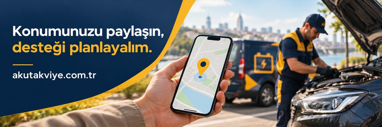 Akü takviye ücreti ne kadar, nasıl teklif alabilirim? İstanbul akü takviye fiyatı için konum paylaşımı ve destek planı